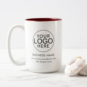 Business Logo Corporate Events Custom Two-Tone Coffee Mug