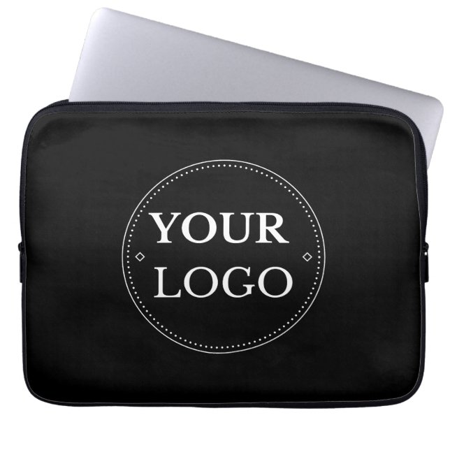 Business Logo Corporate Modern Minimalist  Laptop Sleeve (Front)