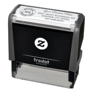 Business Logo Corporate Return Address Self-inking Stamp