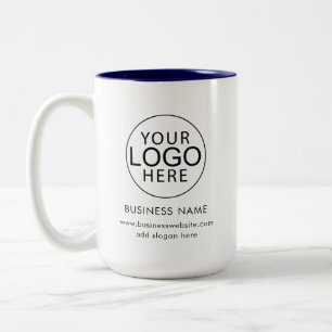 Business Logo Coworkers Event Custom Two-Tone Coffee Mug