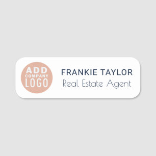 Business Logo Coworkers Magnetic Realtor Name Tag