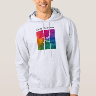 Business Logo Create Your Own Front Design Men's Hoodie