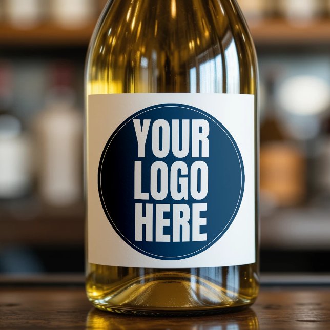 Business Logo Custom Company Photo Sparkling Wine Label (Business Logo Custom Company Photo Sparkling Wine Label
)