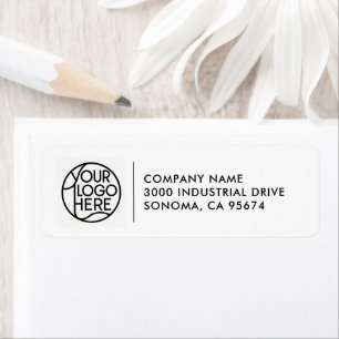 Business Logo Custom Company Return Address Label