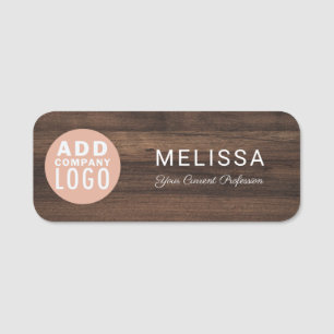 Business Logo Custom Employee Magnetic Name Tag