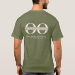 Business Logo Custom Employee Staff Company T-Shirt<br><div class="desc">Simple custom neutral business template in modern minimalist style with easy to update template for your company logo. Company logo on front left; large company logo and custom text on back. Designed with a horizontal logo banner image (2560 x 1440 px), you can customise by changing the text and image...</div>