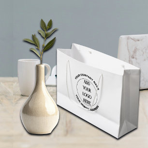Business Logo Custom  Large Gift Bag