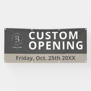 Business Logo Custom Opening Outdoor Banner Sign