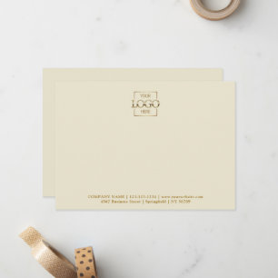 Business Logo Custom Personalized Modern Flat Card
