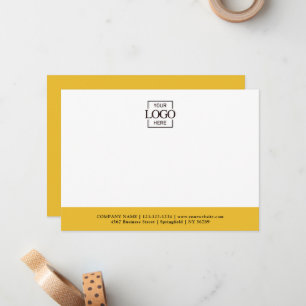Business Logo Custom Personalized Modern Flat Card