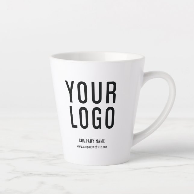 Business Logo Custom Promotional Latte Mug (Right)