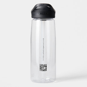 Business Logo Custom QR Code Website Branding Water Bottle