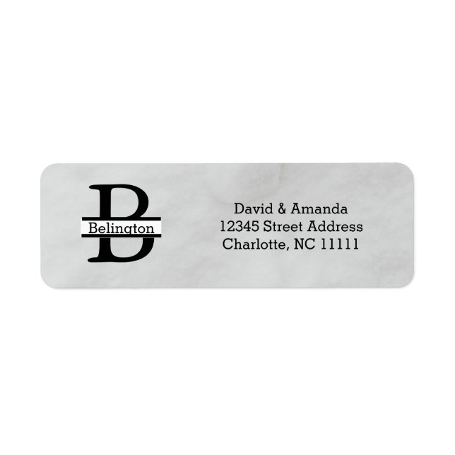 Business Logo Custom Return Address Label (Front)