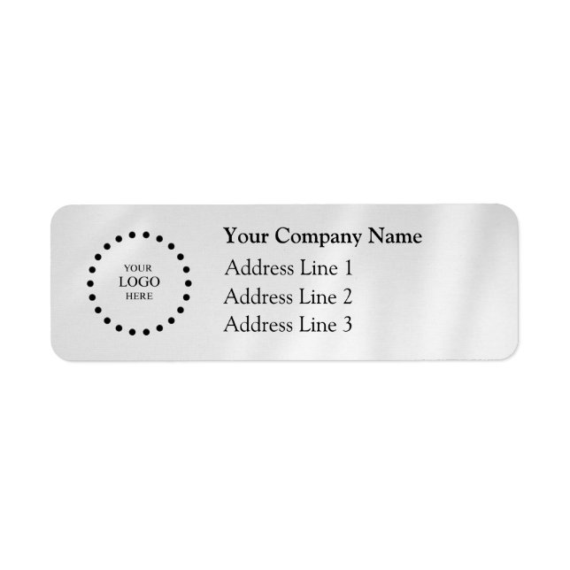 Business Logo Custom Return Address Label (Front)