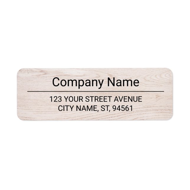 Business Logo Custom Return Address Label (Front)