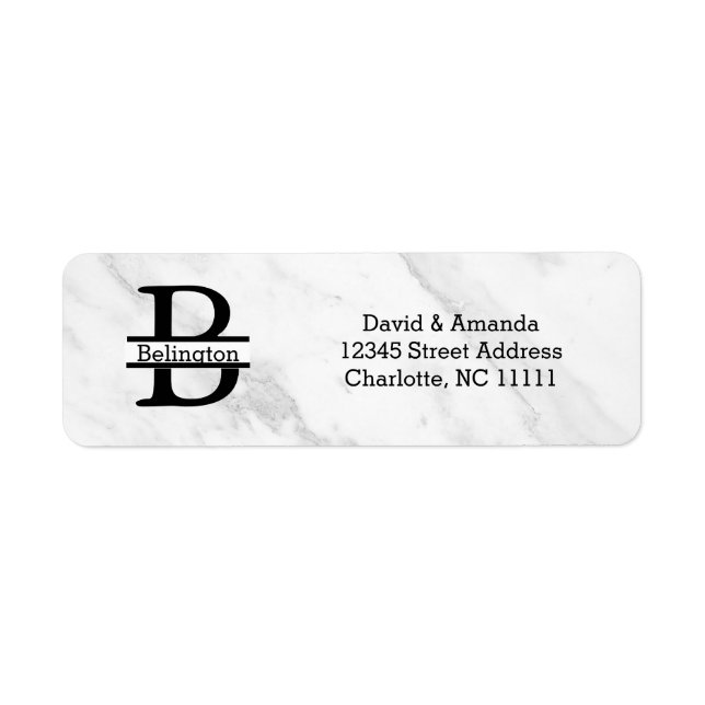 Business Logo Custom Return Address Label (Front)