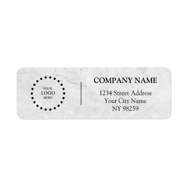 Business Logo Custom Return Address Label (Front)