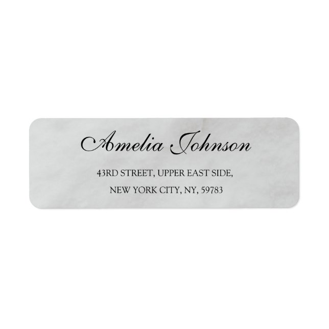 Business Logo Custom Return Address Label (Front)