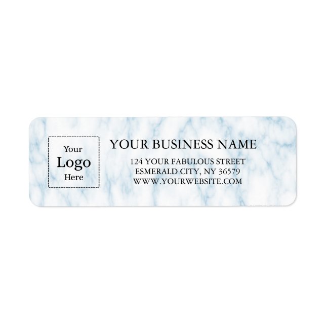 Business Logo Custom Return Address Label (Front)