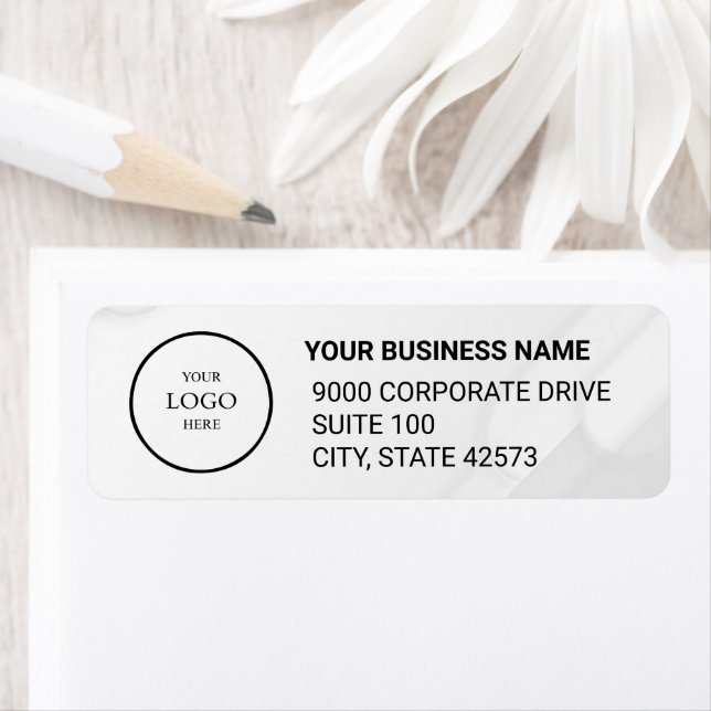Business Logo Custom Return Address Label (Insitu)
