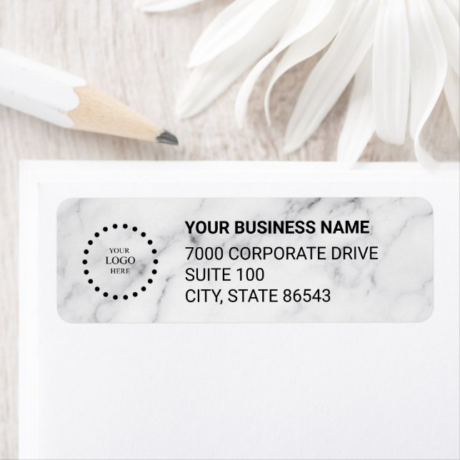 Business Logo Custom Return Address Label (Insitu)