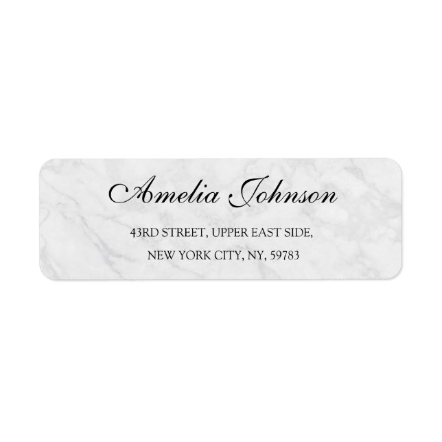 Business Logo Custom Return Address Label (Front)