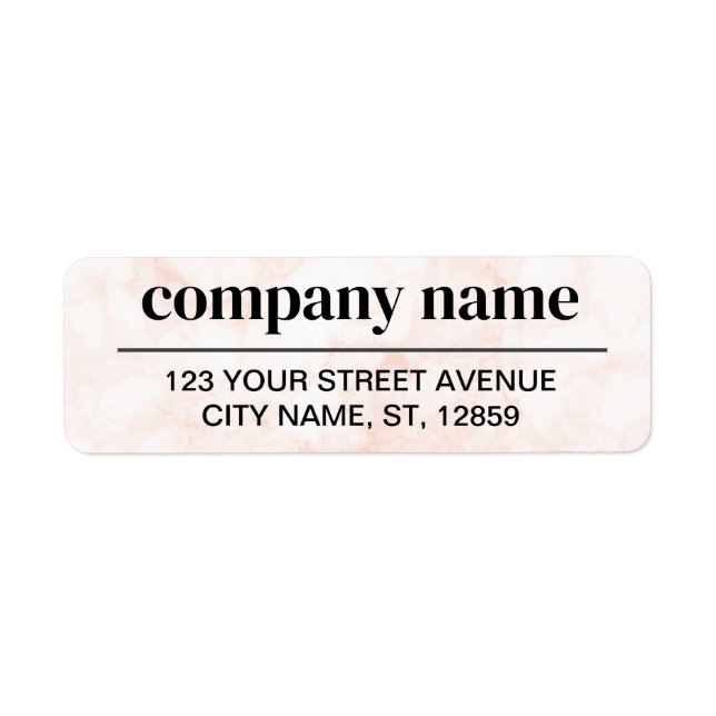 Business Logo Custom Return Address Label (Front)