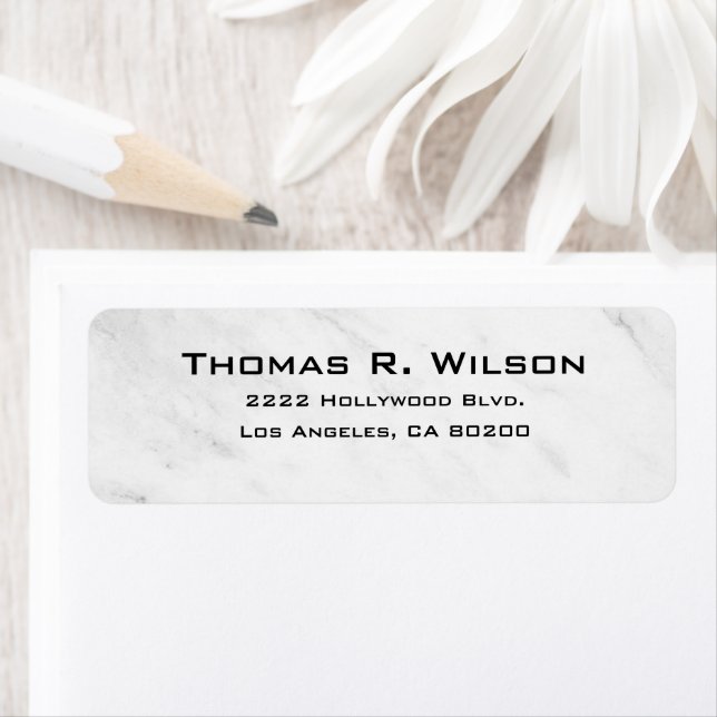 Business Logo Custom Return Address Label (Insitu)