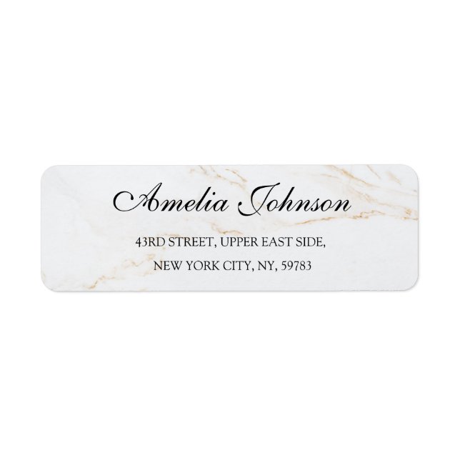 Business Logo Custom Return Address Label (Front)