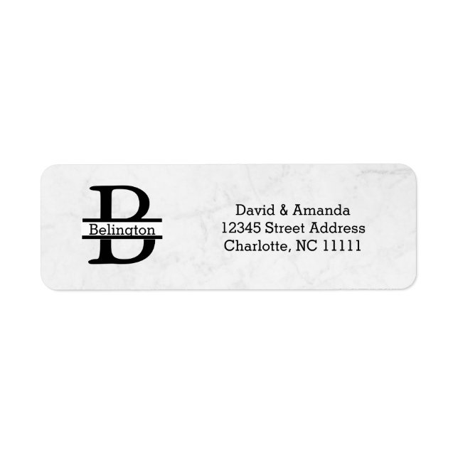 Business Logo Custom Return Address Label (Front)