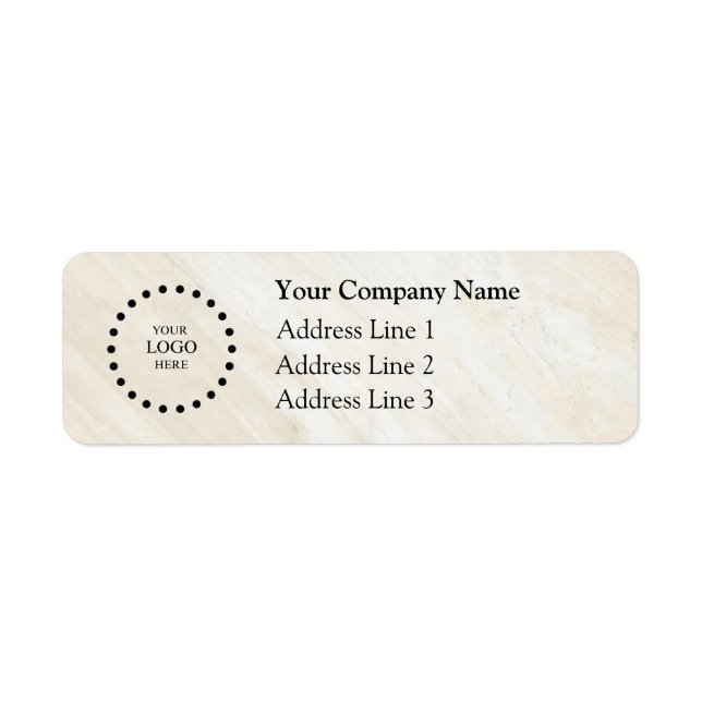 Business Logo Custom Return Address Label (Front)
