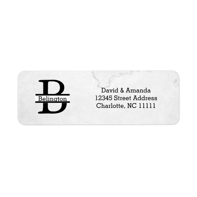 Business Logo Custom Return Address Label (Front)