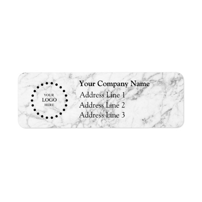 Business Logo Custom Return Address Label (Front)