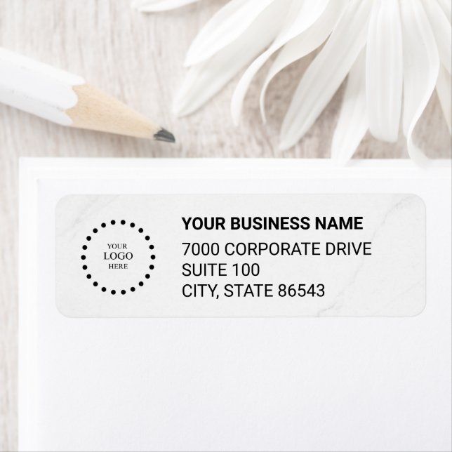 Business Logo Custom Return Address Label (Insitu)