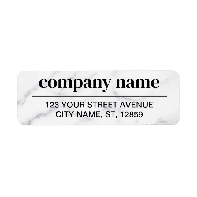 Business Logo Custom Return Address Label (Front)