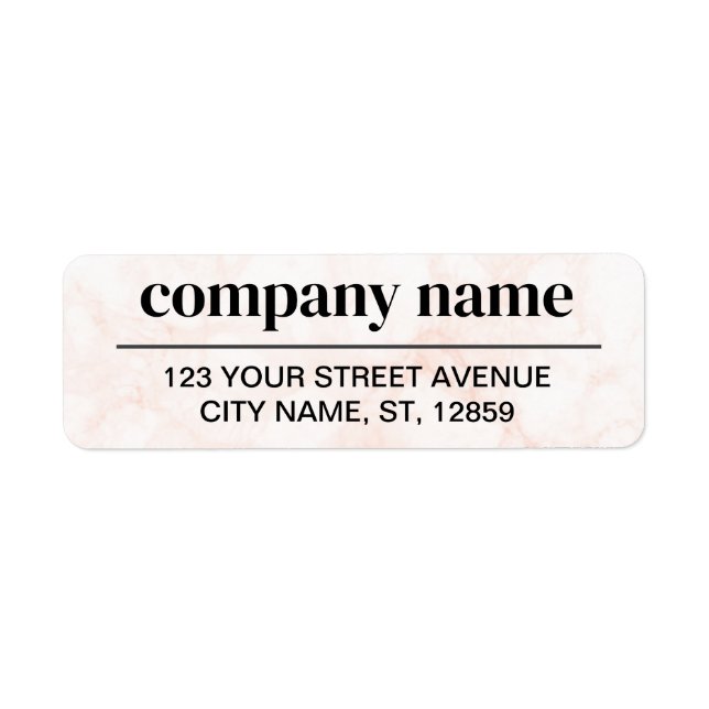 Business Logo Custom Return Address Label (Front)