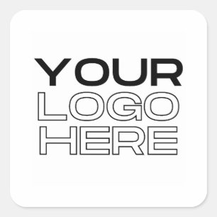 Business Logo Custom Square Sticker