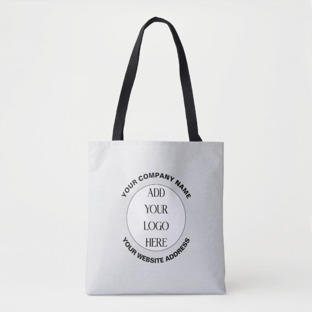 Business Logo Custom  Tote Bag (Front)