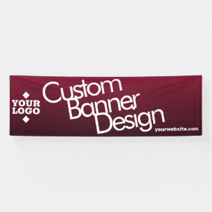 Business Logo Custom Vinyl Long Banner
