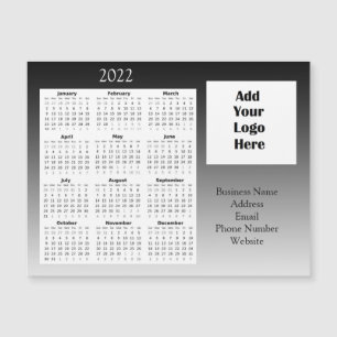 Business Logo Customer Appreciation 2022 Calendar  Magnetic Invitation