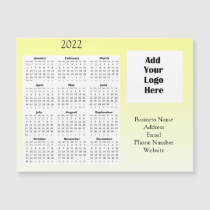 Business Logo Customer Appreciation 2022 Calendar Magnetic Invitation