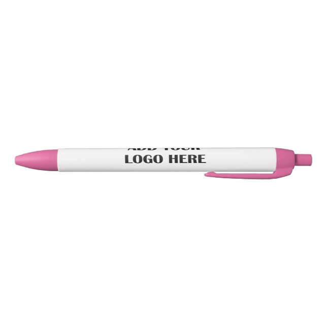 Business Logo Customer Appreciation or Promotional Black Ink Pen (Bottom)