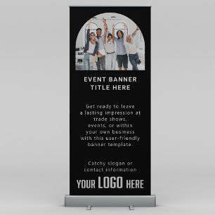 Business Logo Customised Tradeshow Special Event Retractable Banner