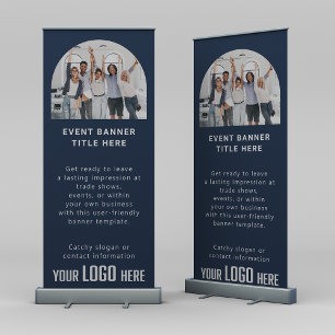 Business Logo Customised Tradeshow Special Event Retractable Banner