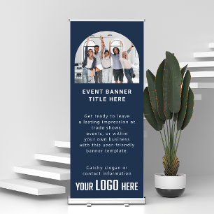 Business Logo Customised Tradeshow Special Event Retractable Banner