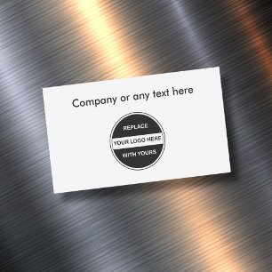 Business Logo Design Magnetic Business Card