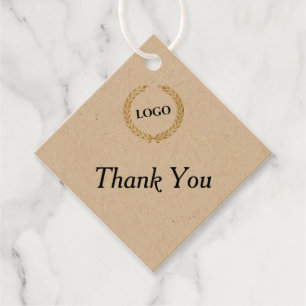 Business Logo Diamond Thank You Hang Tags