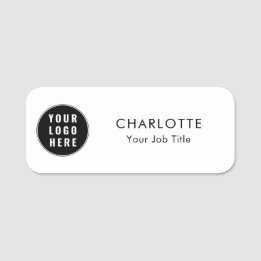 Business Logo DIY Employees Custom Name Tag