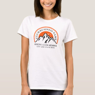 Business Logo DIY Hiking Club Members Swag T-Shirt