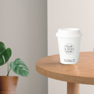 Business Logo Elegant Modern Professional Paper Cups
